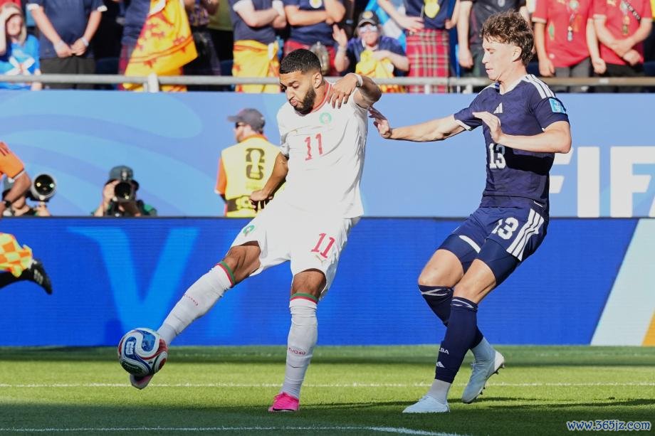 [图]寰宇杯：赛巴里70秒闪击破门 摩洛哥1-0苏格兰博亚体育app官网入口